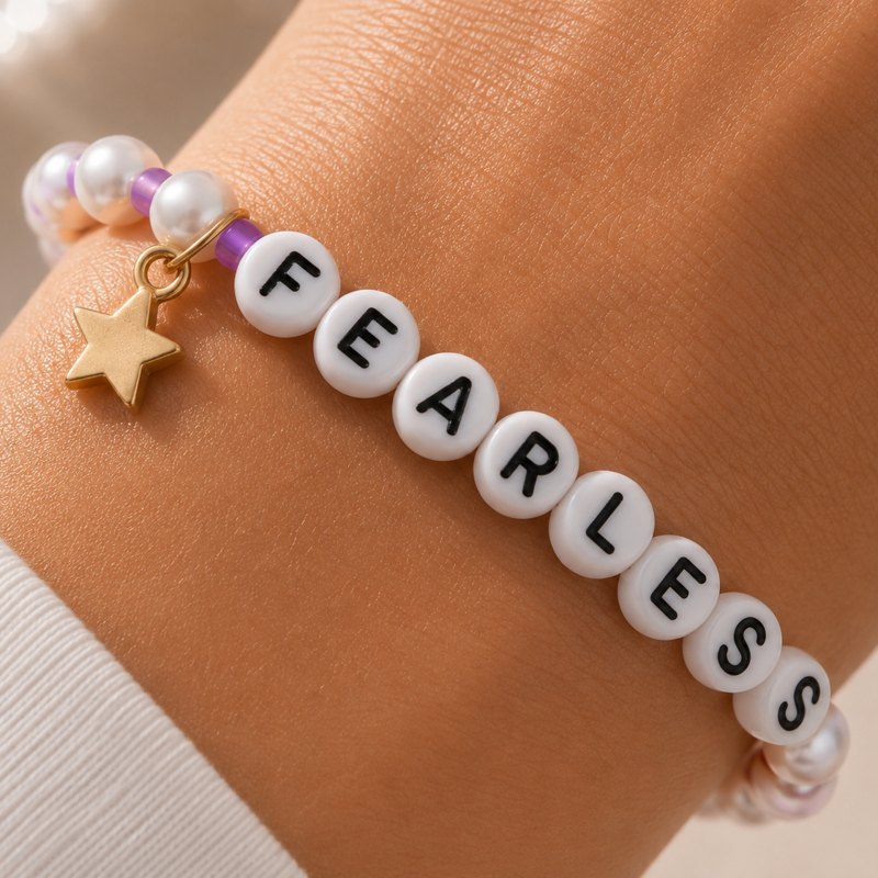 Fearless Bracelet worn on the wrist