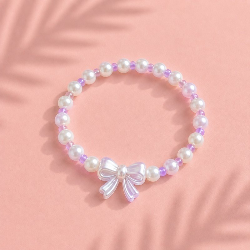 Limited Edition Bracelet with a pearly bow charm