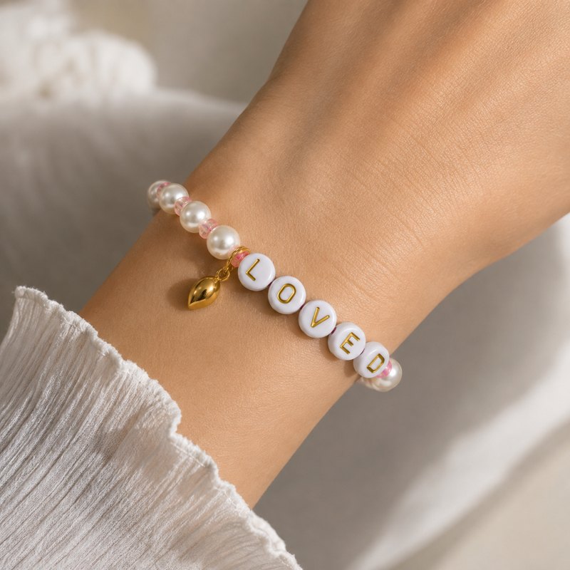Loved Bracelet worn on the wrist